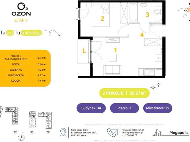 Mieszkanie 35,3m²