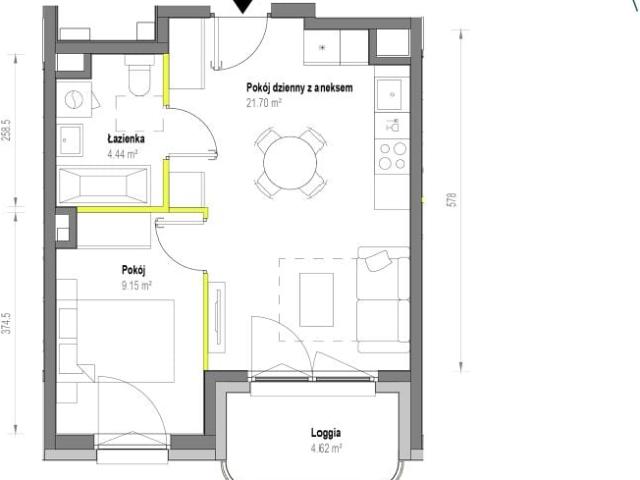 Mieszkanie 35,3m²