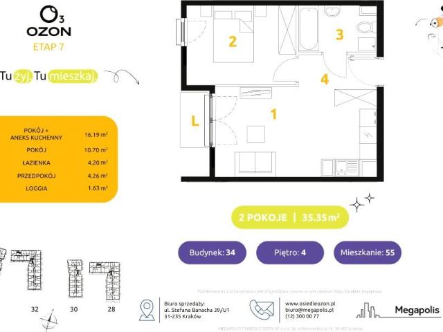 Mieszkanie 35,4m²