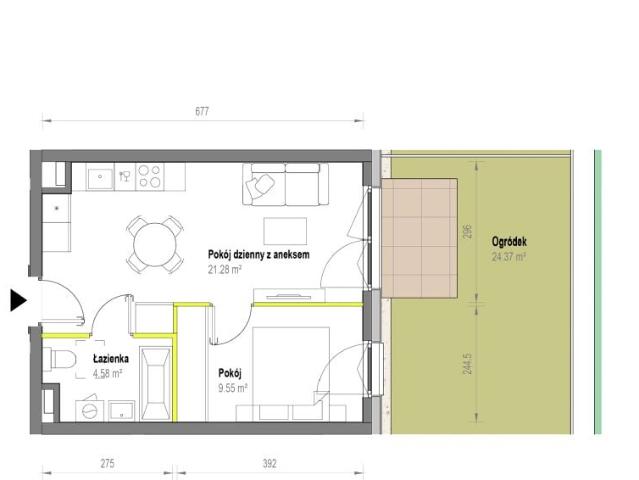 Mieszkanie 35,4m²