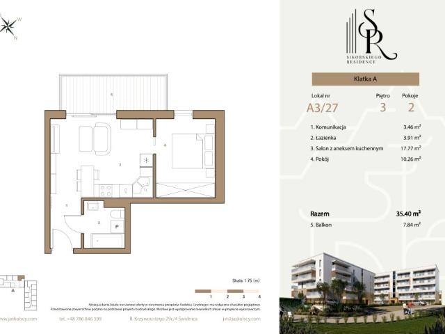 Mieszkanie 35,4m²