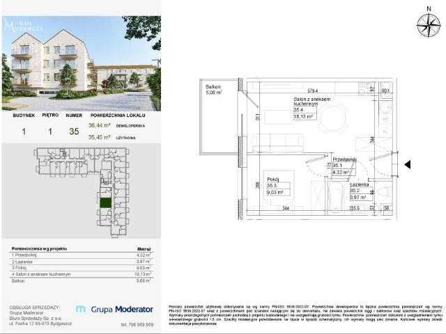 Mieszkanie 35,5m²