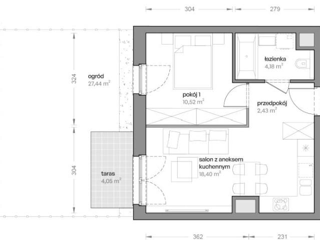 Mieszkanie 35,5m²