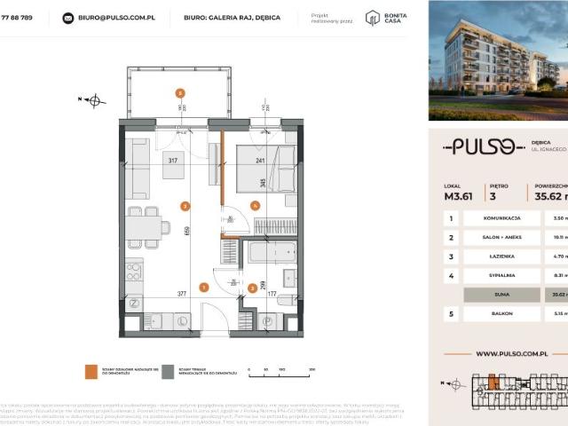 Mieszkanie 35,6m²