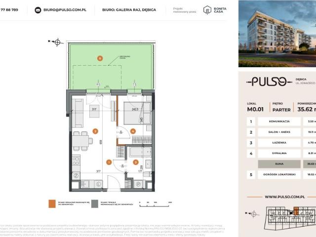 Mieszkanie 35,6m²