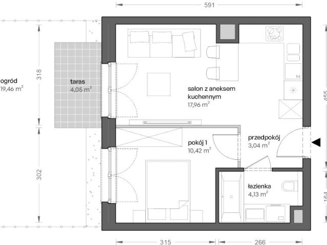 Mieszkanie 35,6m²
