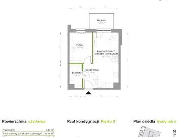 Mieszkanie 35,6m²