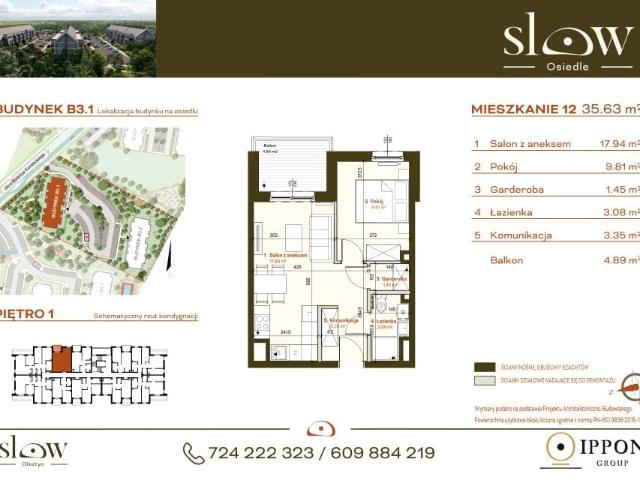 Mieszkanie 35,6m²