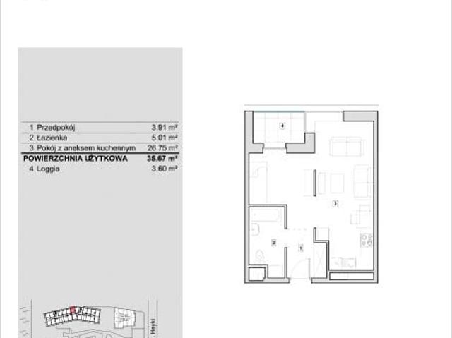 Mieszkanie 35,5m²