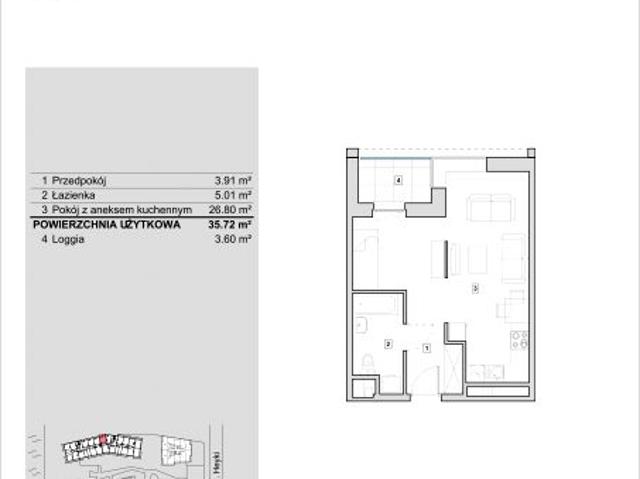 Mieszkanie 35,6m²