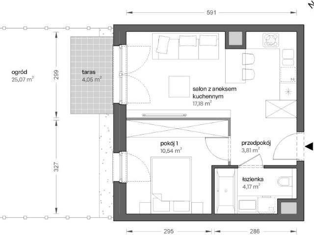 Mieszkanie 35,6m²