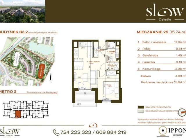 Mieszkanie 35,7m²
