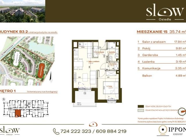 Mieszkanie 35,7m²