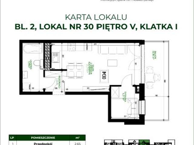 Mieszkanie 35,7m²