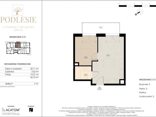 Mieszkanie 35,8m²