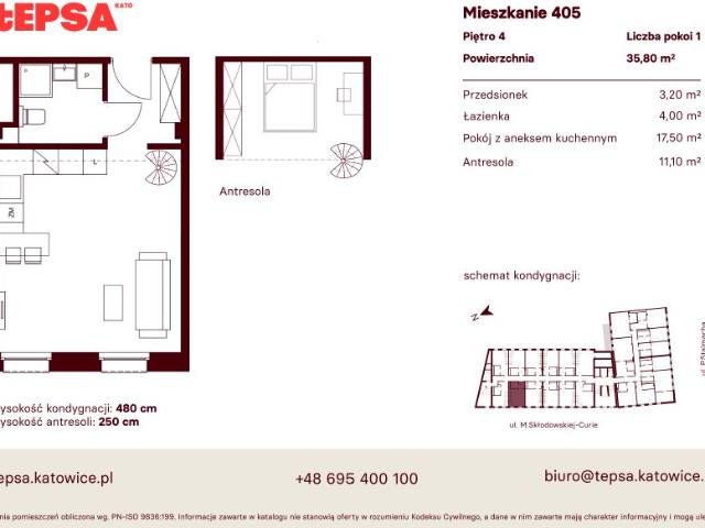 Mieszkanie 35,8m²
