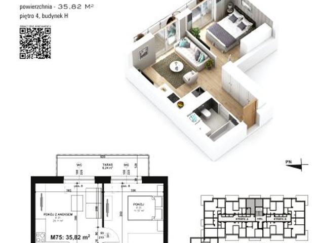 Mieszkanie 35,8m²