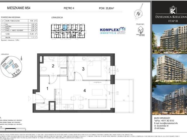 Mieszkanie 35,8m²