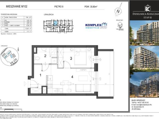 Mieszkanie 35,8m²