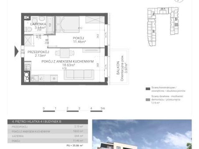 Mieszkanie 35,9m²