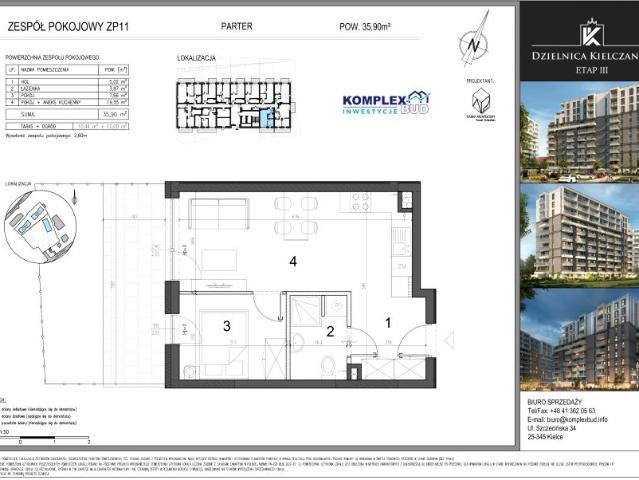 Mieszkanie 35,9m²