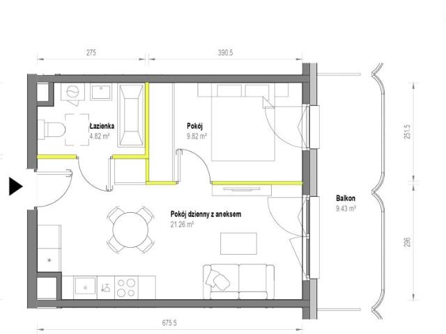 Mieszkanie 35,9m²