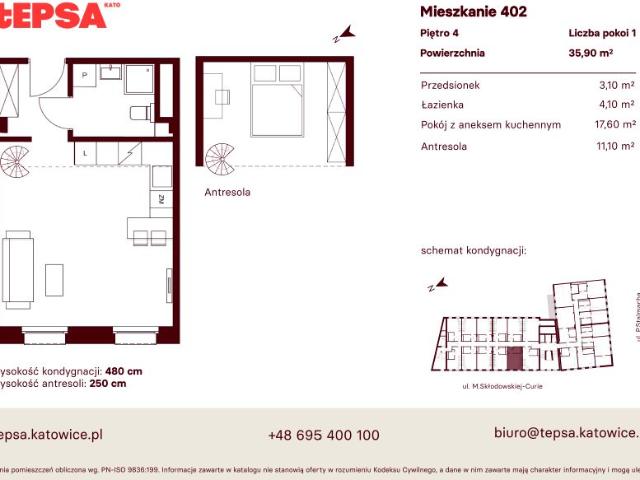 Mieszkanie 35,9m²