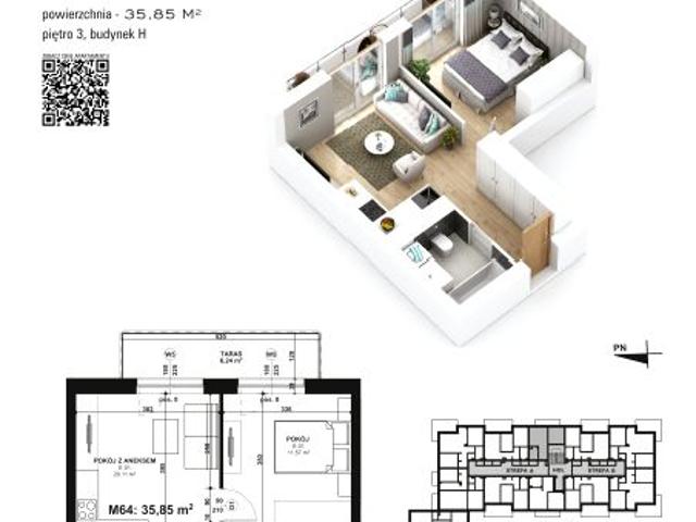 Mieszkanie 35,9m²