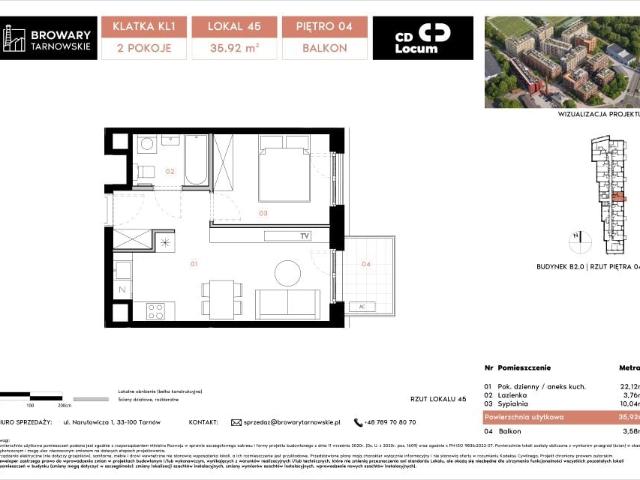 Mieszkanie 35,9m²