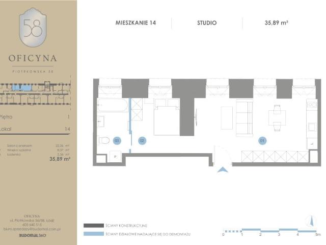 Mieszkanie 35,9m²