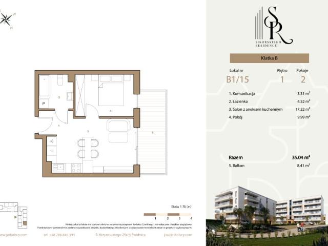 Mieszkanie 35m²