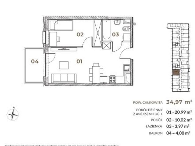 Mieszkanie 35m²