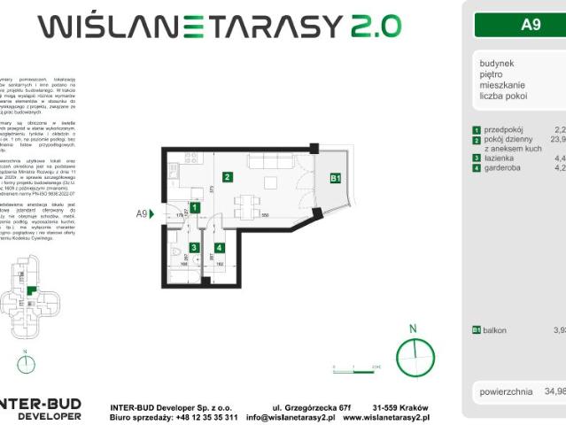 Mieszkanie 35m²