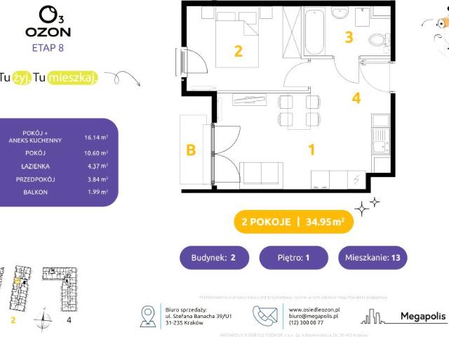 Mieszkanie 35m²
