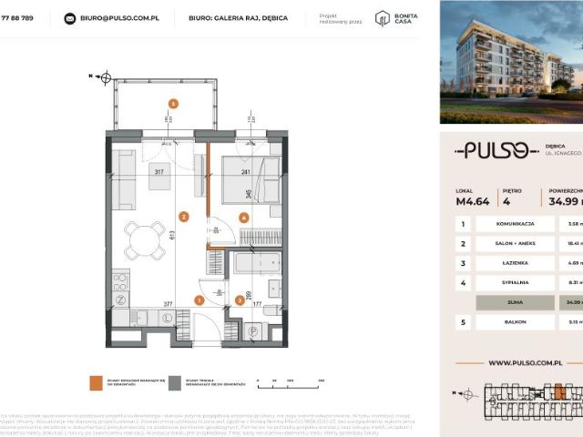 Mieszkanie 35m²