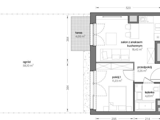 Mieszkanie 36,1m²