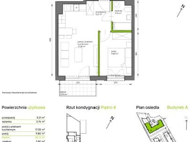 Mieszkanie 36,2m²