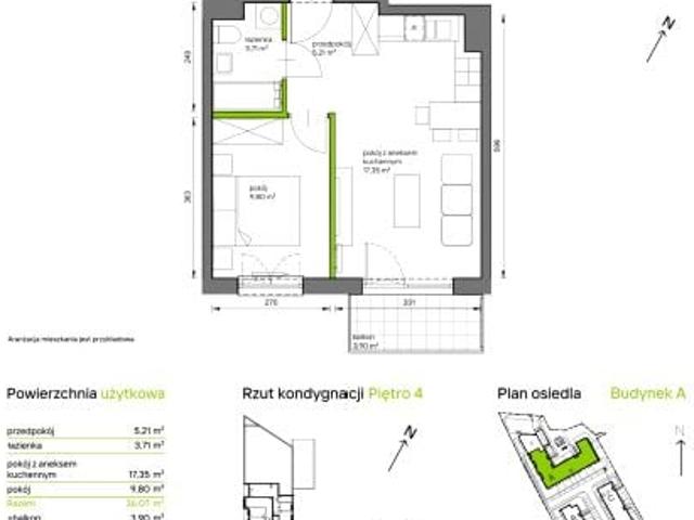 Mieszkanie 36,1m²