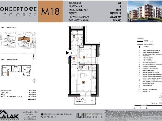 Mieszkanie 36,1m²