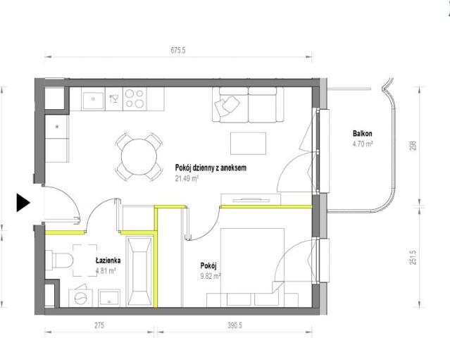 Mieszkanie 36,1m²