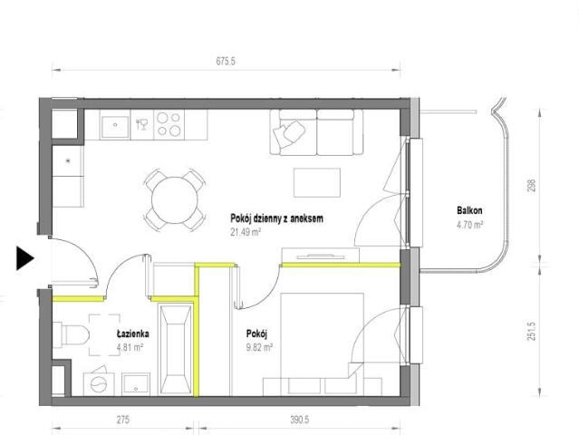Mieszkanie 36,1m²