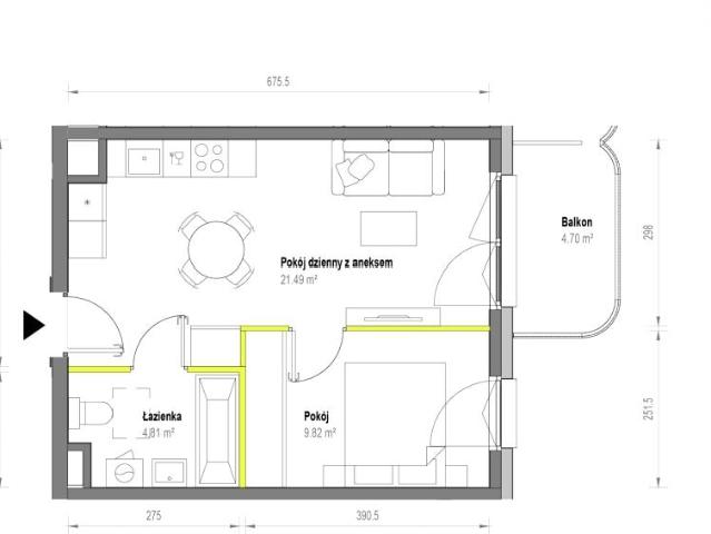Mieszkanie 36,1m²