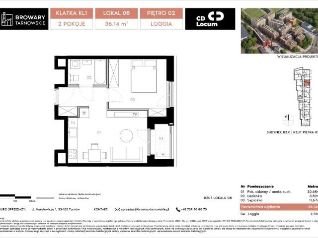 Mieszkanie 36,1m²