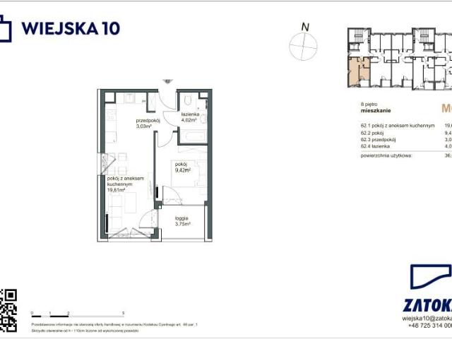 Mieszkanie 36,1m²