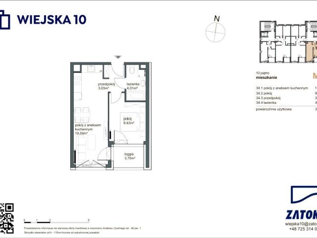 Mieszkanie 36,1m²