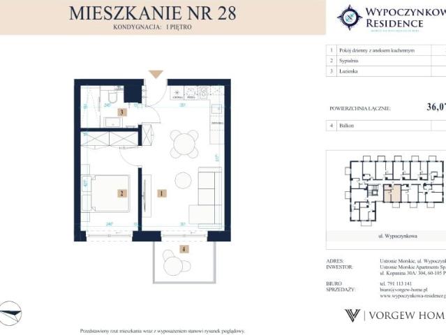 Mieszkanie 36,1m²