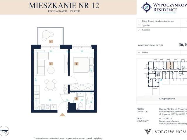 Mieszkanie 36,1m²