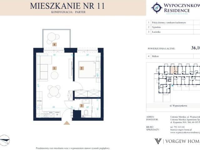Mieszkanie 36,1m²