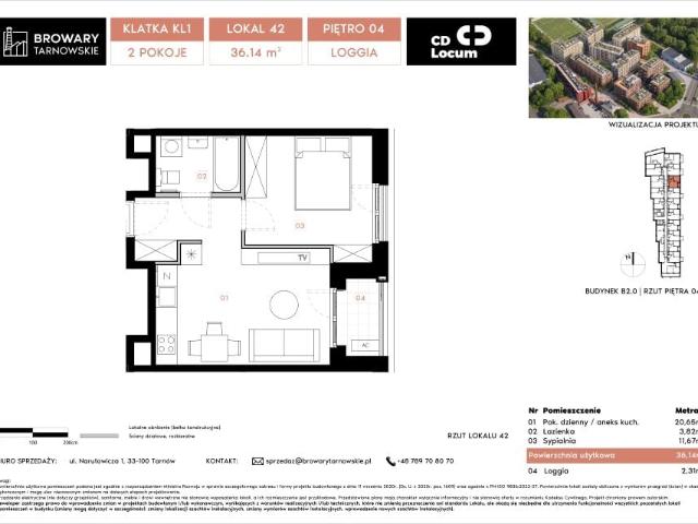 Mieszkanie 36,1m²