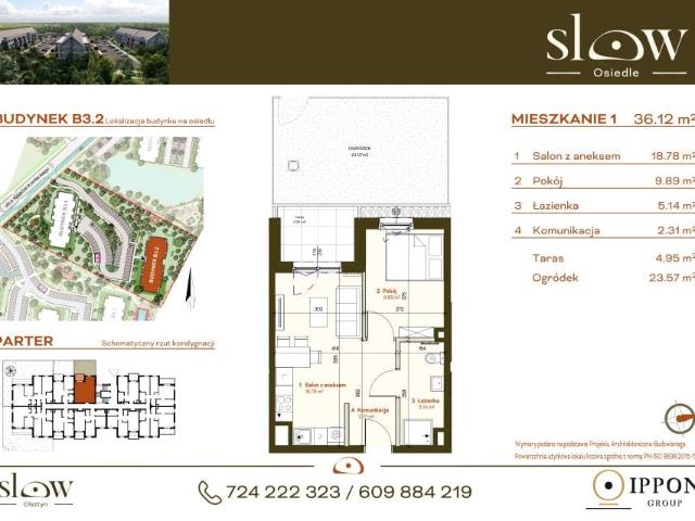 Mieszkanie 36,1m²